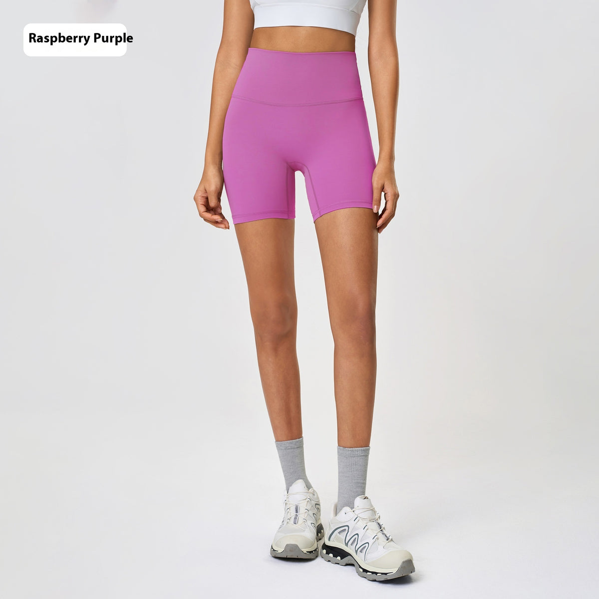 Naked-Feel Yoga Shorts — Luna Forza yoga shorts, view 19