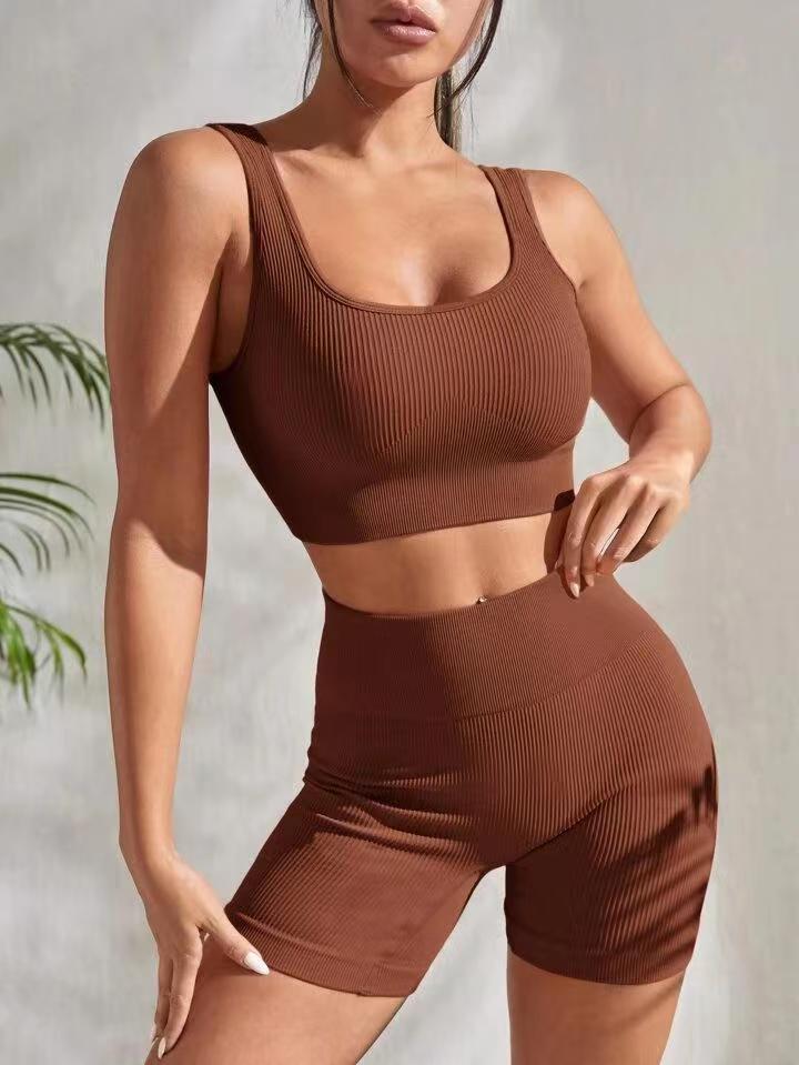 Yoga Shorts & Top Set — Luna Forza activewear set, view 4