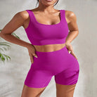 Yoga Shorts & Top Set — Luna Forza activewear set, view 9