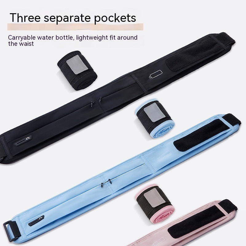 Reflective Running Belt with Water Bottle — Luna Forza running accessories, view 4