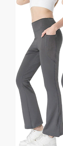 Tummy-Control Bootcut Cropped Pants — Luna Forza shaping leggings, view 10