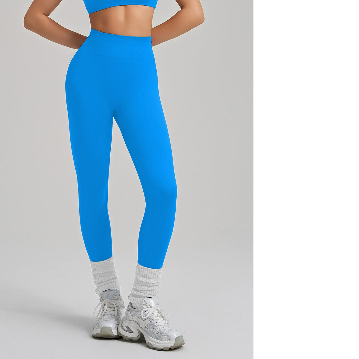 Seamless High-Waist Sculpt Leggings — Luna Forza shaping leggings, view 6