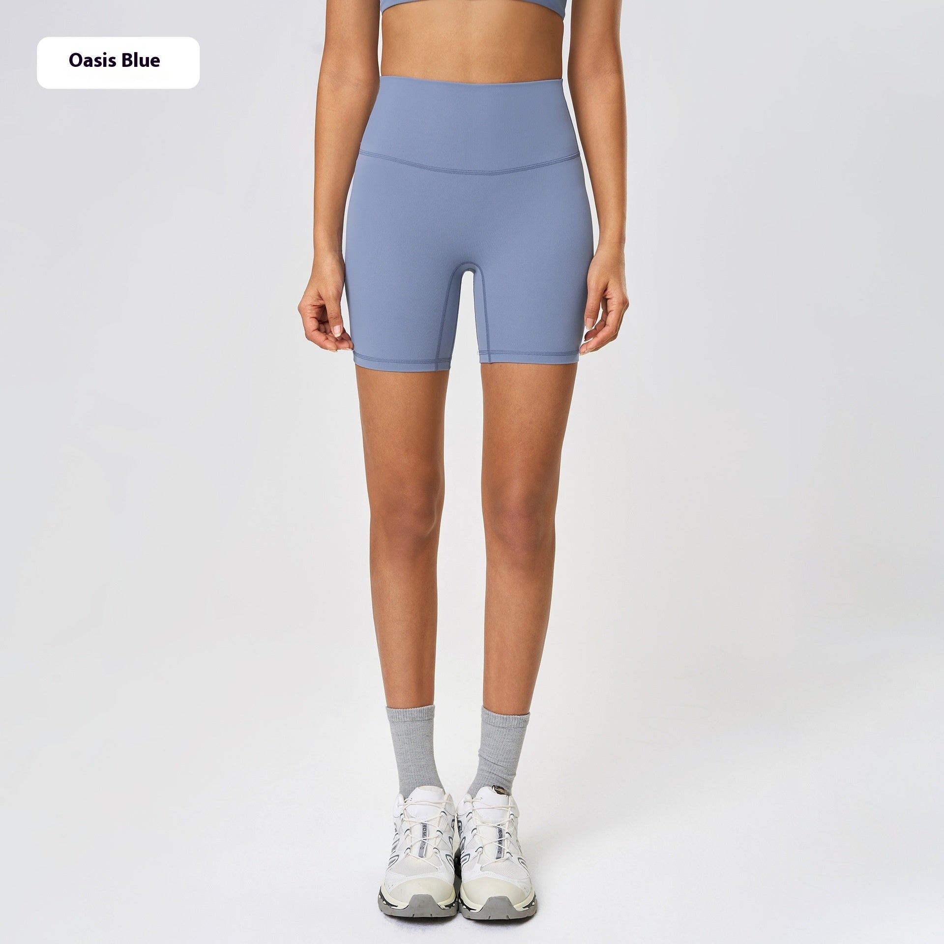 Naked-Feel Yoga Shorts — Luna Forza yoga shorts, view 8