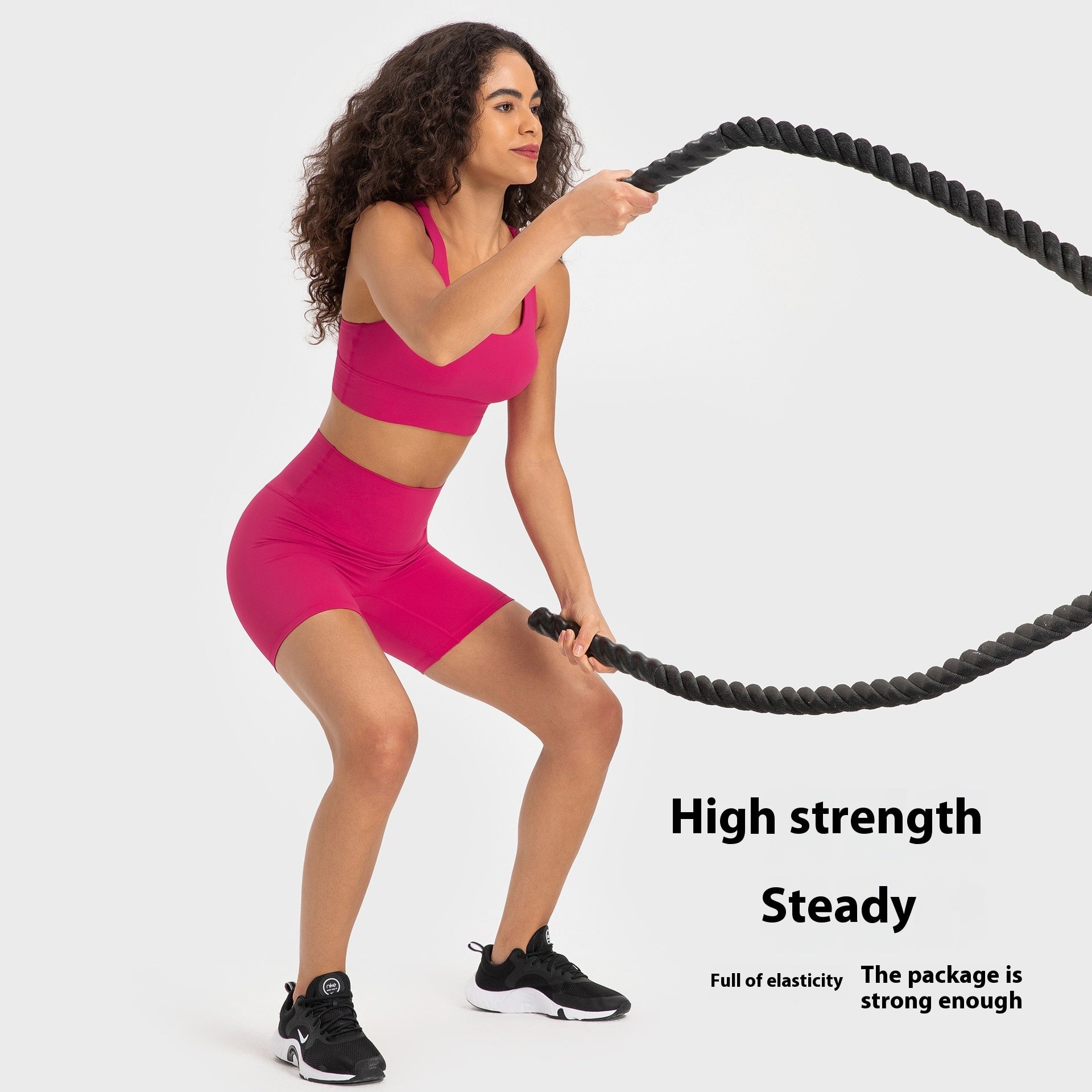 Naked-Feel Yoga Shorts — Luna Forza yoga shorts, view 2