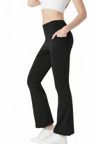 Tummy-Control Bootcut Cropped Pants — Luna Forza shaping leggings, view 5