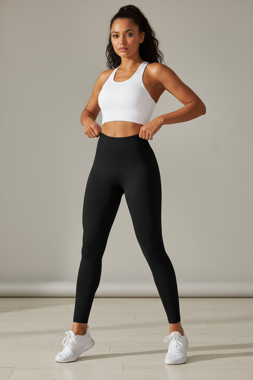 Seamless Bra & Legging Set — Luna Forza seamless activewear set, view 6