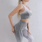 Woman wearing Luna Forza Colour-Block Yoga Sports Bra — women's sports bra, Australia